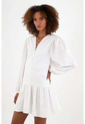 Tennis Vestido Blanco Corto Para Mujer