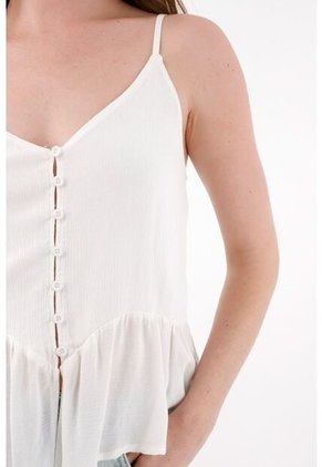 Tennis Camisa Crudo Con Textura Y Bolero Para Mujer