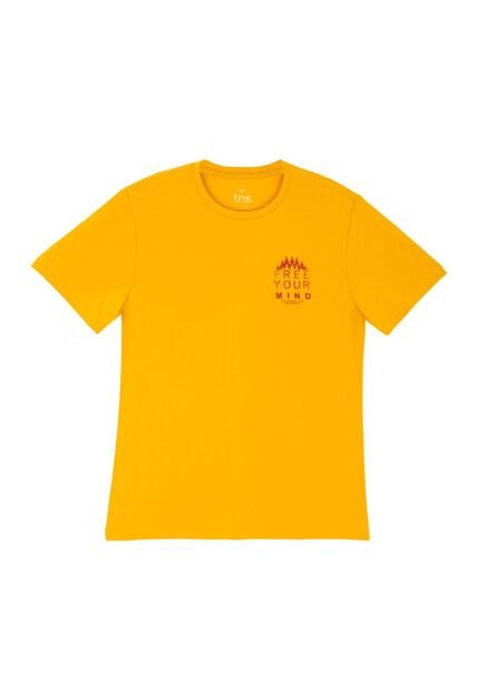 Tennis Camiseta Amarilla Manga Corta Para Hombre