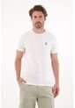 Tennis Camiseta Con Cuello Redondo En Rib Blanca Para Hombre de Tennis