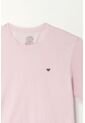 Camiseta Rosada Con Mini Raqueta Bordada Para Hombre de Tennis