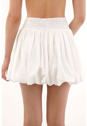 Tennis Falda Corta Abombachada Crudo Para Mujer