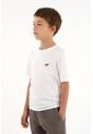 Camiseta Blanca De Manga Corta Para Niño de Tennis