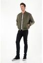 Chaqueta Bomber Fit Verde Para Hombre de Tennis