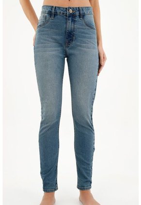 Tennis Jean Super Slim Azul Para Mujer