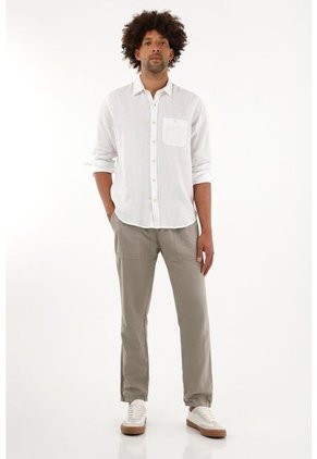 Tennis Pantalón Jogger Gris Bota Recta Para Hombre