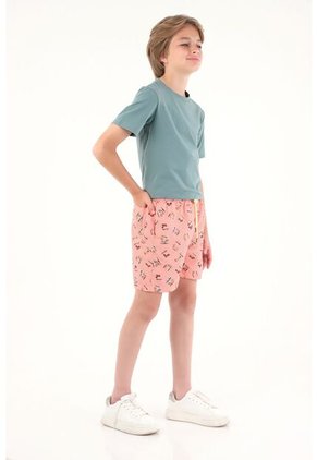 Pantaloneta De Baño Con Estampado Perro Salchicha Para Niño