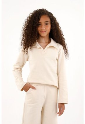 Buzo Con Diseño De Encaje En Espalda Para Niña