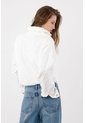 Tennis Chaqueta Con Textura En Relieve En Algodón Blanco Para Mujer de Tennis