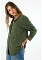 Camisa Manga Larga Verde Para Mujer de Tennis