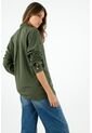 Camisa Manga Larga Verde Para Mujer de Tennis