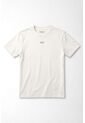 Tennis Camiseta Fit Recto Con Mini Tigre En Algodón Blanco Para Mujer de Tennis