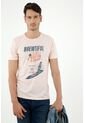 Camiseta De Hombre, Cuello Redondo Manga Corta, Con Estampado De Flamingo de Tennis