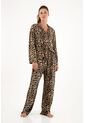 Conjunto De Pijama Estampado Animal Print Para Mujer de Tennis