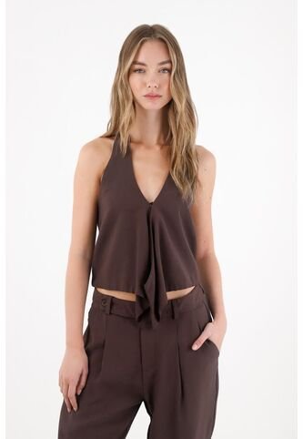 Tennis Chaleco Con Caída Asimétrica Para Mujer Tennis