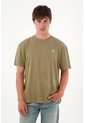 Tennis Camiseta Básica Estampada En Espalda Verde Para Hombre de Tennis