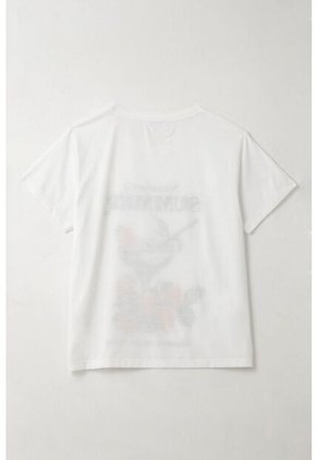 Tennis Camiseta Con Estampado Localizado Blanca Para Mujer