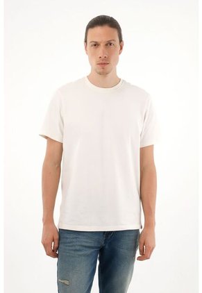 Tennis Camiseta Manga Corta Crudo Para Hombre