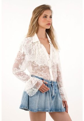 Tennis Camisa En Encaje Con Boleros Para Mujer