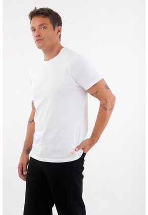 Tennis Camiseta En 100% Algodón Blanca Para Hombre