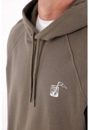 Tennis Buzo Tipo Hoodie Estampado Gris Para Hombre