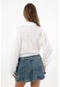 Tennis Camisa En Popelina Con Amarre En Fajón Blanca Para Mujer de Tennis