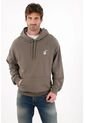 Tennis Buzo Tipo Hoodie Estampado Gris Para Hombre de Tennis