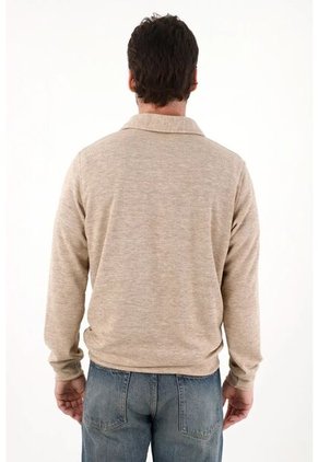 Tennis Buzo Con Cuello Polo Crudo Para Hombre