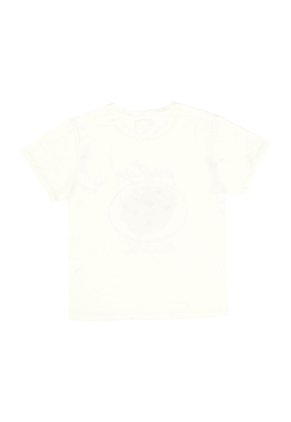Tennis Camiseta Crudo Con Estampado En Frente Para Mujer