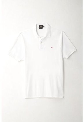 Tennis Polo Blanca Con Raqueta Multicolor Para Hombre