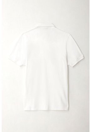 Tennis Polo Blanca Con Raqueta Multicolor Para Hombre