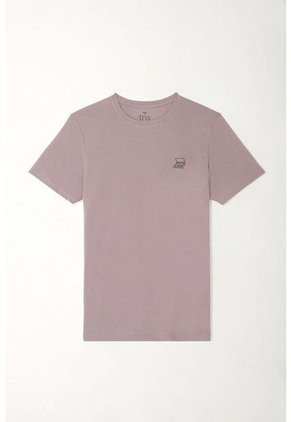 Tennis Camiseta Estampada En Espalda Gris Para Hombre