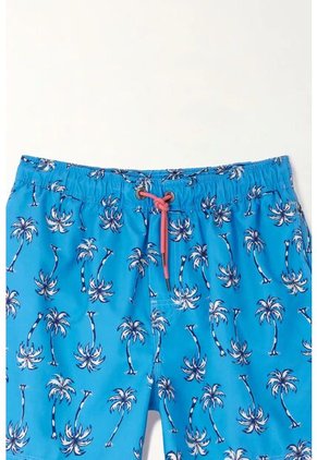 Tennis Pantaloneta De Baño Estampado Palmeras Para Hombre