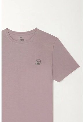 Tennis Camiseta Estampada En Espalda Gris Para Hombre