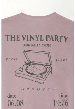 Tennis Camiseta Estampada En Espalda Gris Para Hombre