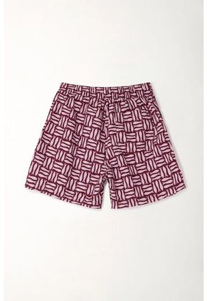 Tennis Pantaloneta De Baño Estampado De Peces Para Hombre