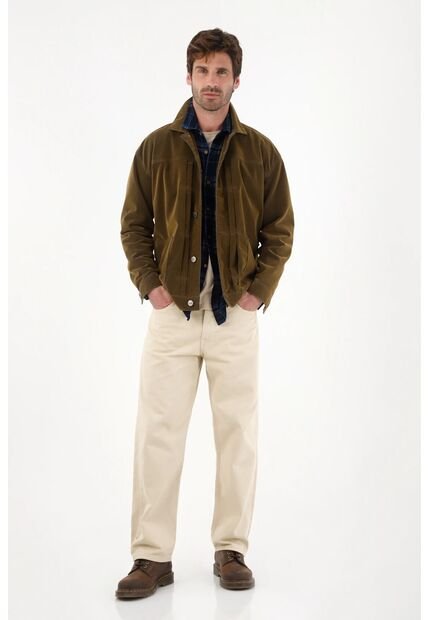 Tennis Chaqueta En Denim Velvet Café Para Hombre