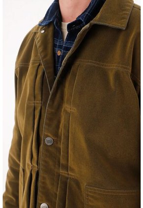 Tennis Chaqueta En Denim Velvet Café Para Hombre