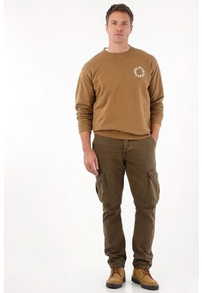 Tennis Pantalón Con Bolsillos De Tapa Café Para Hombre