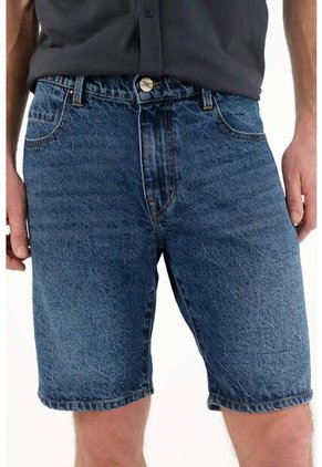 Tennis Bermuda En Denim Tono Medio Para Hombre