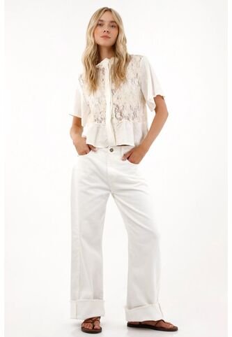 Tennis Jean En Tela Tipo Acanalada Crudo Para Mujer Tennis