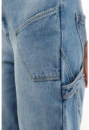 Tennis Jean Horseshoe Con Jota Diagonal Azul Para Mujer