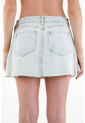 Tennis Falda Con Diseño De Tablas Azul Para Mujer