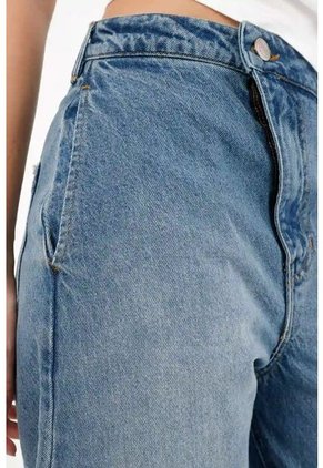 Tennis Jean Horseshoe Con Jota Diagonal Azul Para Mujer