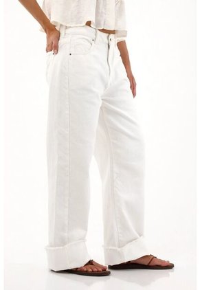 Tennis Jean En Tela Tipo Acanalada Crudo Para Mujer