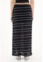 Tennis Falda Larga Tejida Con Diseño A Rayas Para Mujer de Tennis