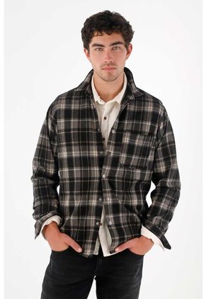 Tennis Abrigo Con Diseño Preteñido A Cuadros Para Hombre