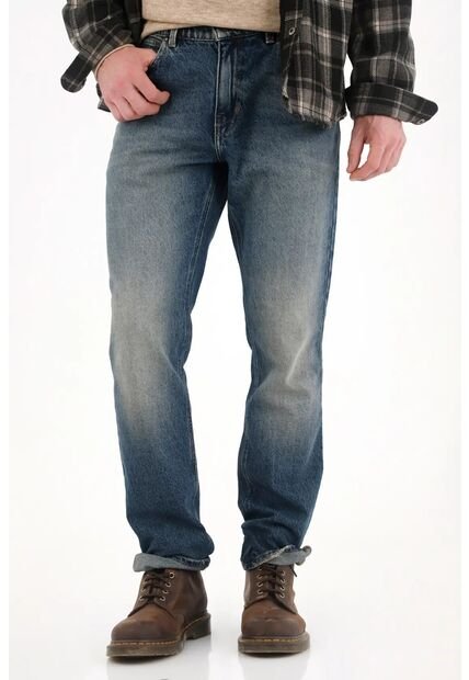 Tennis Jean Classic Con Desgastes Localizados Azul Para Hombre
