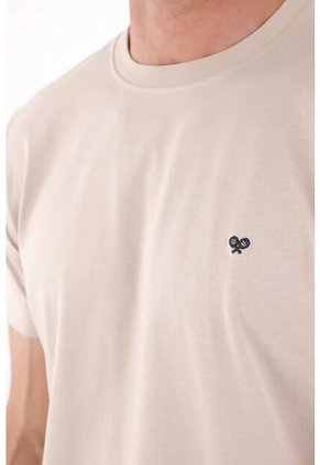 Tennis Camiseta Manga Corta Café Para Hombre