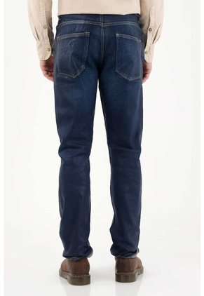 Tennis Jean Nudy Con Efecto Resinado Azul Para Hombre